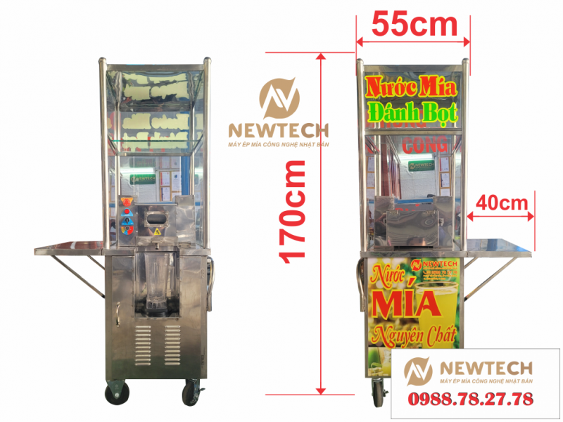 Máy ép mía đánh bọt Mini...